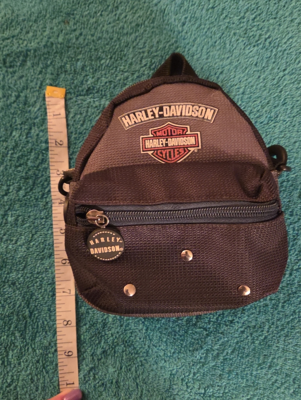 Harley-Davidson Black Small Belt/Mini Backpack with Logo